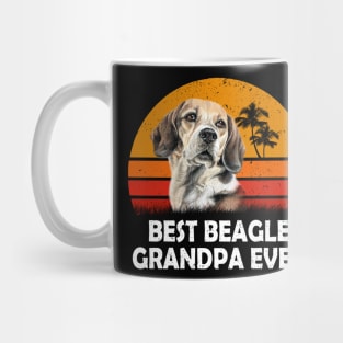 Dog Vintage Best Beagle Grandpa Ever T-Shirt Mug